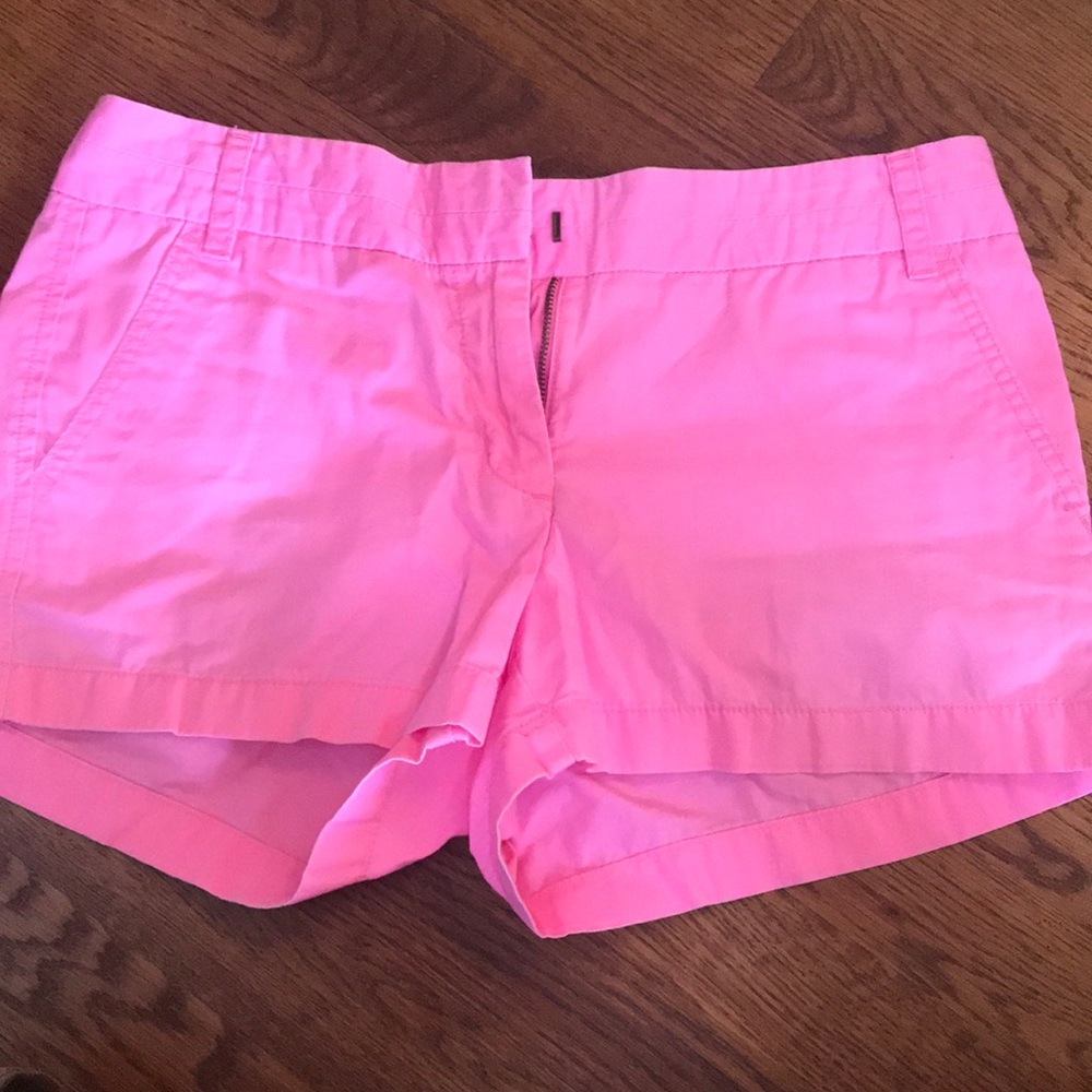 J.Crew chino shorts size 6 hot pink